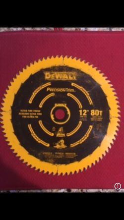 DeWALT 12” 80 T saw blade
