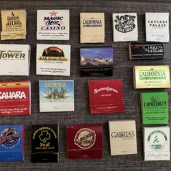 Lot of 19 Vintage Casino & Restaurant Matchbooks *Unstruck & Used