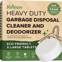 1-Year Supply Renuv Garbage Disposal Cleaner Deodorizer Tablets Drain