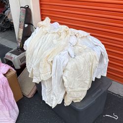 Several Vintage Christening Dresses 