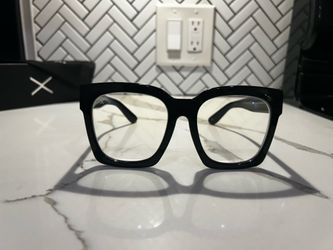 RARE Discontinued Dime Optics Blue Light Glasses 006 Black w/Original Box & Pouch