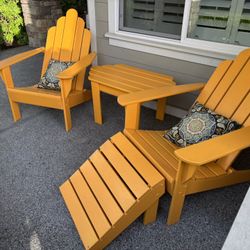Adirondack Chair And table Set