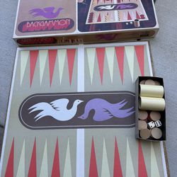 Vintage backgammon Board Game