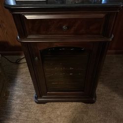 Madison Wine Fridge Wood w/Granite Top