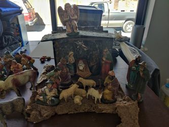 CHRISTMAS!! Vintage German And Italian Nativity Scene Pieces 30+