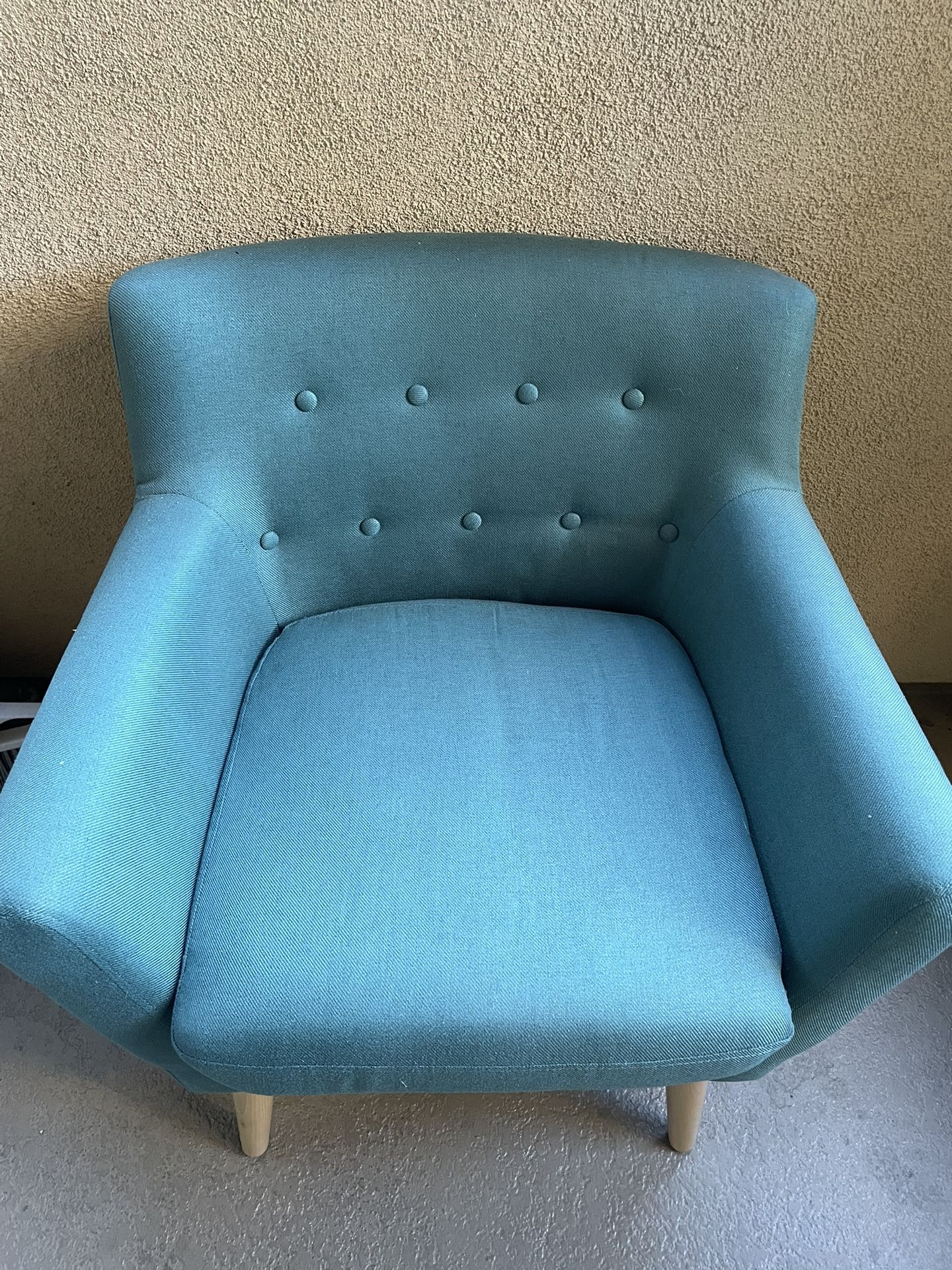 Turquoise armchair 