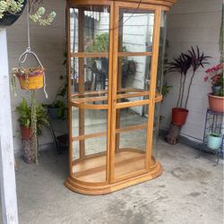 Lighted Corner Curio Cabinet 