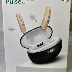 New Soundure Pulse S1 or S2 Rechargeable OTC Hearing Aids Amplifiers 