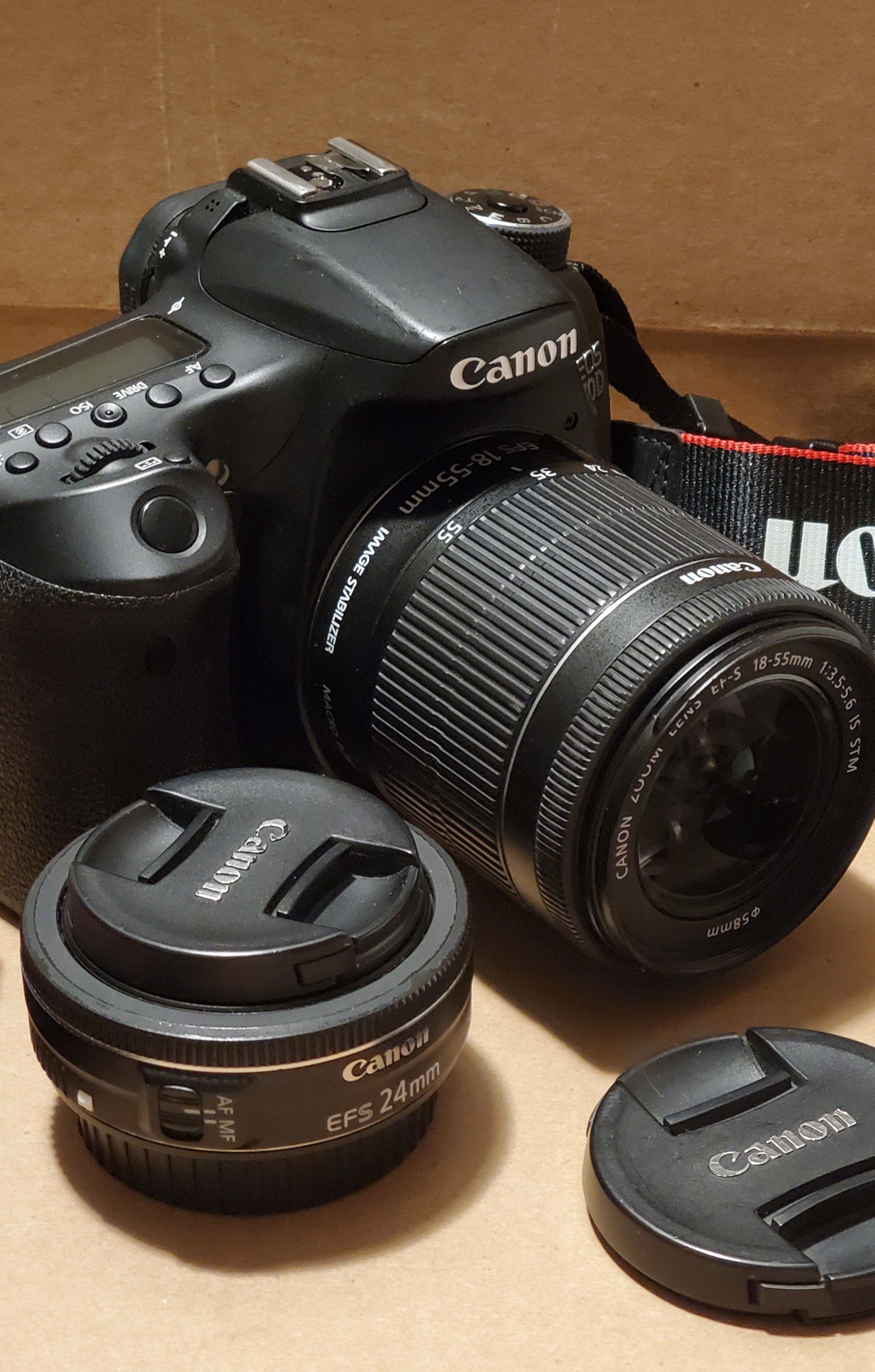 Canon 70D 18-55mm STM and 24mm STM