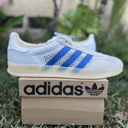 Adidas Gazelle Indoor Off White Focus Blue 