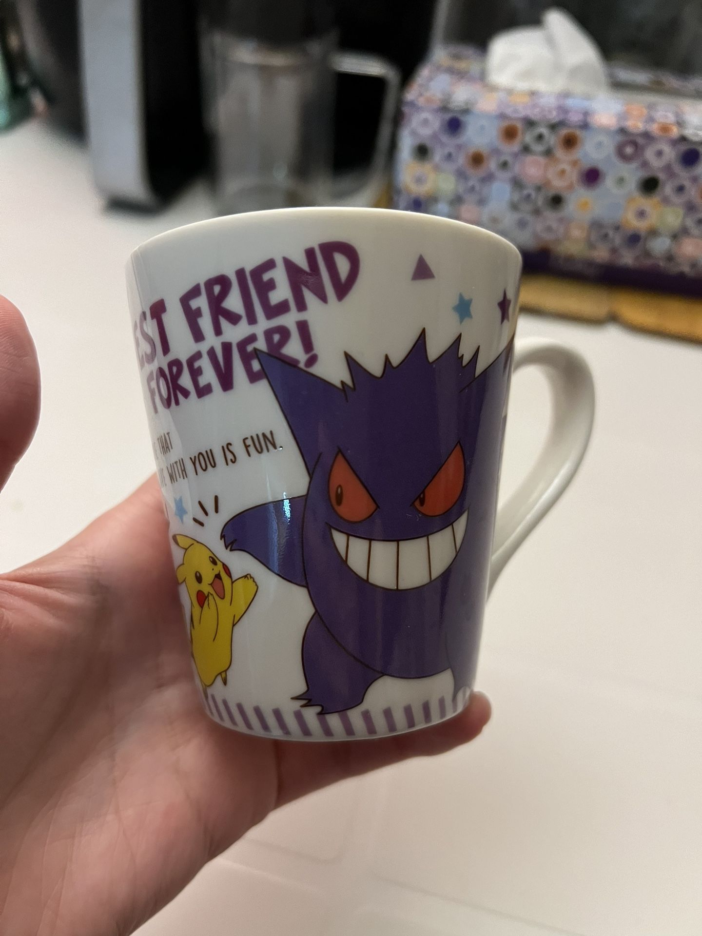 Pokemon Ceramic Mug Cup Pikachu & Gengar Japan