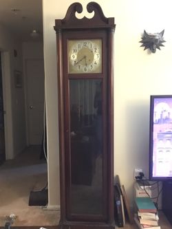 Grandfather clock 1920’s mahogany