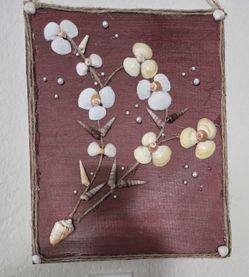 Hand Made Seashell Wall Hanging