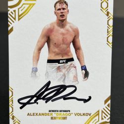 2025 Alexander Volkov Slaps Collection Gold On Card Auto UFC MMA Heavyweight 