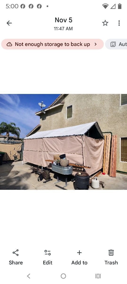 Outdoor Tent Frame Only.