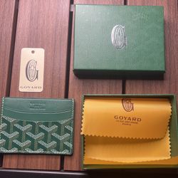 Goyard Luxury Leather Card & Cash Holder