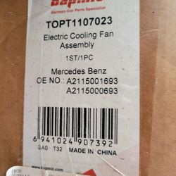 MERCEDES-BENZ E350 RADIATOR COOLING FAN ASSEMBLY A211(contact info removed) OEM