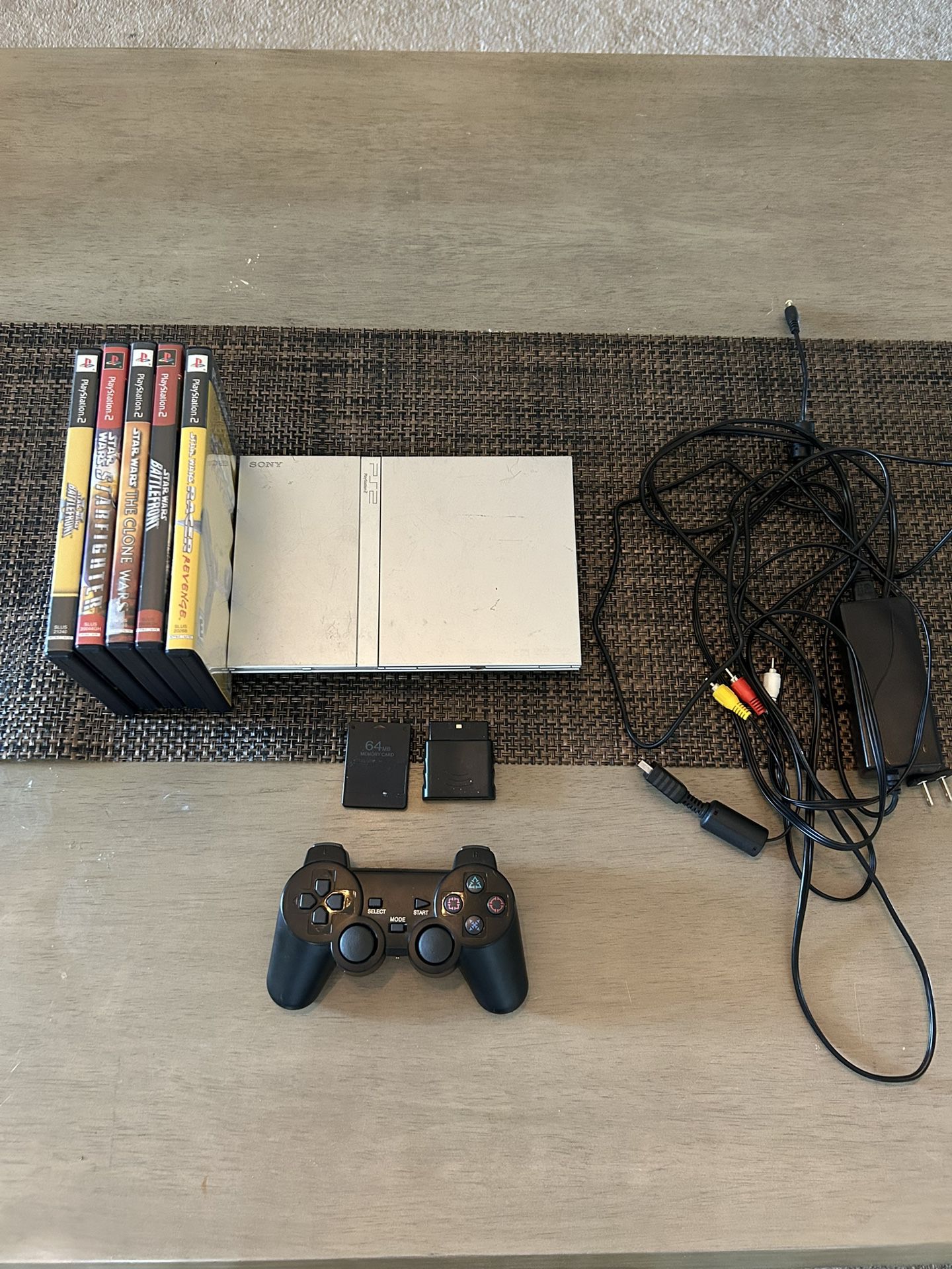 Ps2 Grey Slim With Games