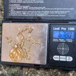 14kt chain & 14kMEX pendent