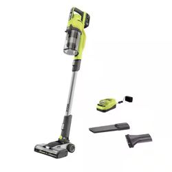 Ryobi 18V Cordless Stick Vacuum Cleaner Kit with 4.0 Ah Battery and Charger