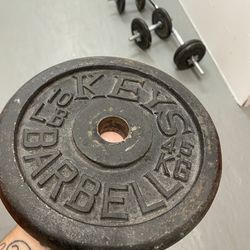 Vintage Keys Barbell Weights 