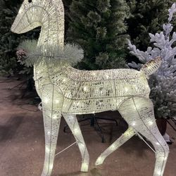 Philips LED White and Champagne Glitter String Novelty Indoor/Outdoor Sculpture Twinkling Pure White Lights