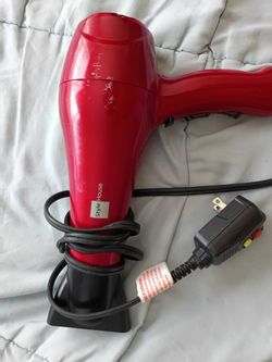 Style House Red Hair Dryer with Stand