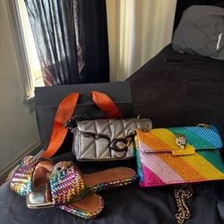 Designer Bags + Slides