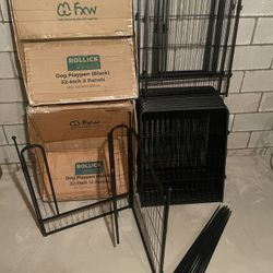 FXW Rollick Unleashed Space Dog Playpen 32-Inch 24 Panels