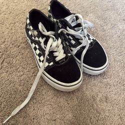 Vans Kids Size 13 Black / White 