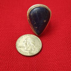 925 Silver Sodalite Statement Ring 
