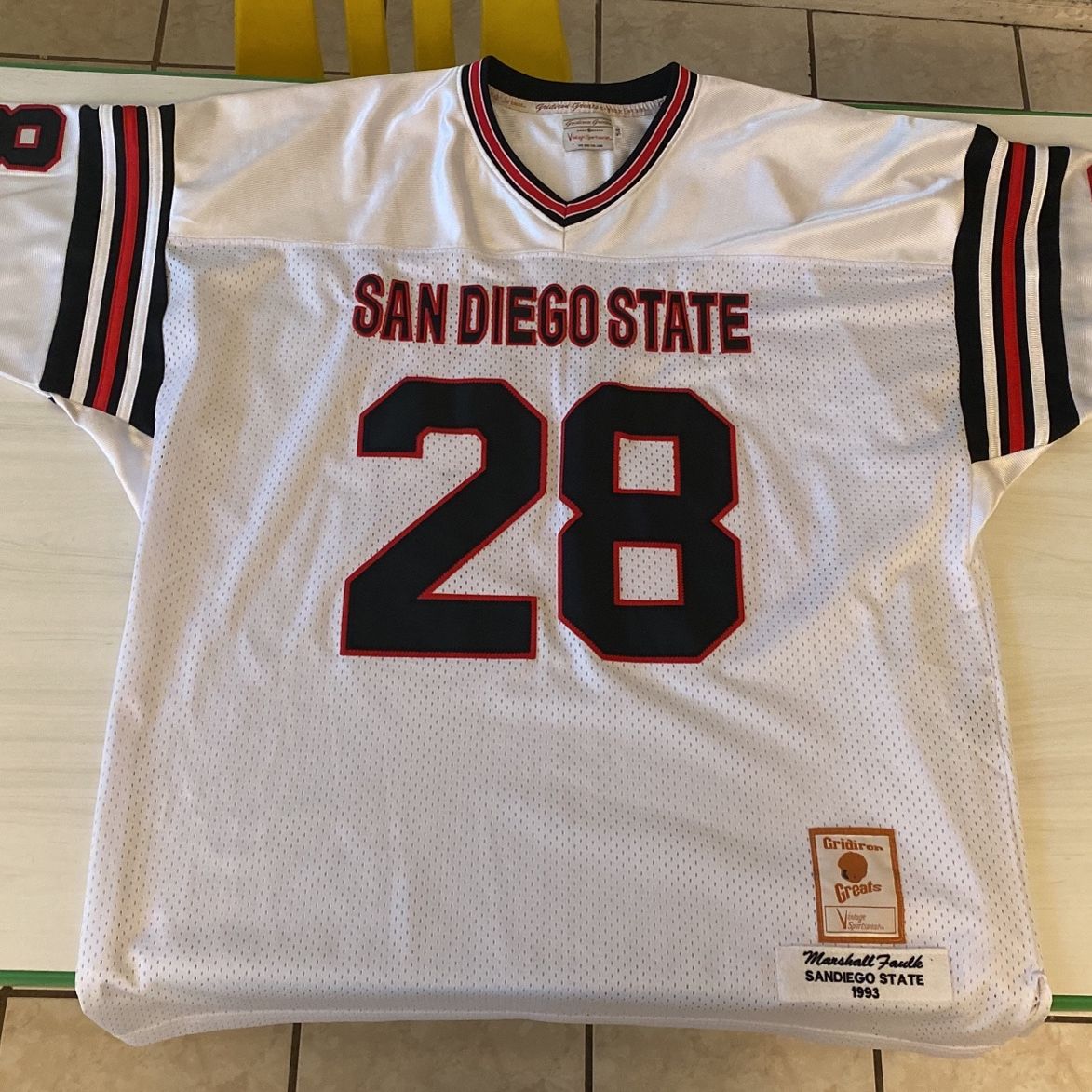 Marshall Faulk San Diego State Aztecs Black Throwback Jersey Size Adult XL  Large