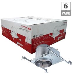 Commercial Electric
6 in. Aluminum IC Rated New Construction Recessed Can Airtight Housing (6-Pack)