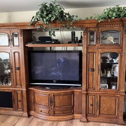 Solid Wood Entertainment Center