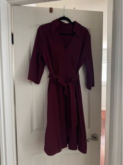 Burgundy dress