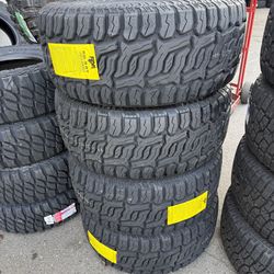 33X12.50R20 SET OF 4 OFF ROAD TIRES WITH INSTALLATION AND BALANCING