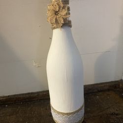 Handpainted Wine Bottle Decor