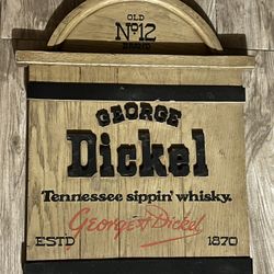 Vintage Whiskey Wooden Sign