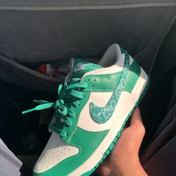 Nike Dunk Low Green Paisley