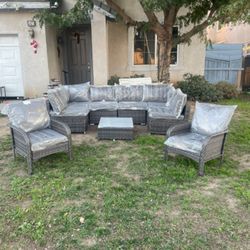 Patio Furniture Set Outdoor Patio Furniture 9 Piece Outdoor Patio Set Sala De Patio 🆕