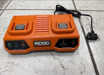 RIDGID — 18V Dual Port Simultaneous Charger