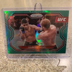 Ufc Green Prizm Gilbert Burns Rookie Card