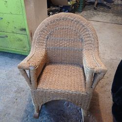 Very Rare Childs Wicker Rocking Chair  Over 100 Years Old Very Good Cond Look It Up They Are Selling For500 To  $1000