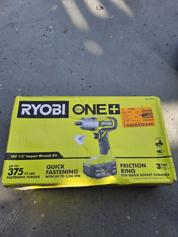 ryobi 18v 1/2 impact wrench kit