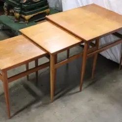 Mid Century Teakwood Tables
