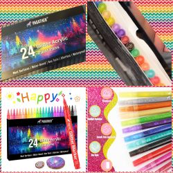 Glitter Article Paint Pins