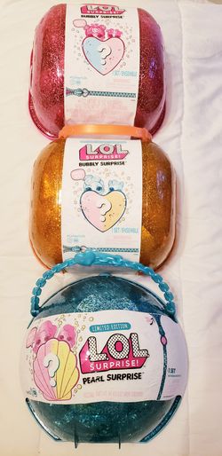 LOL Surprise! BUBBLY Pink, Orange, Pearl Teal Limited Edition set NEW! $75