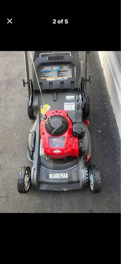 Black Max self drive mower