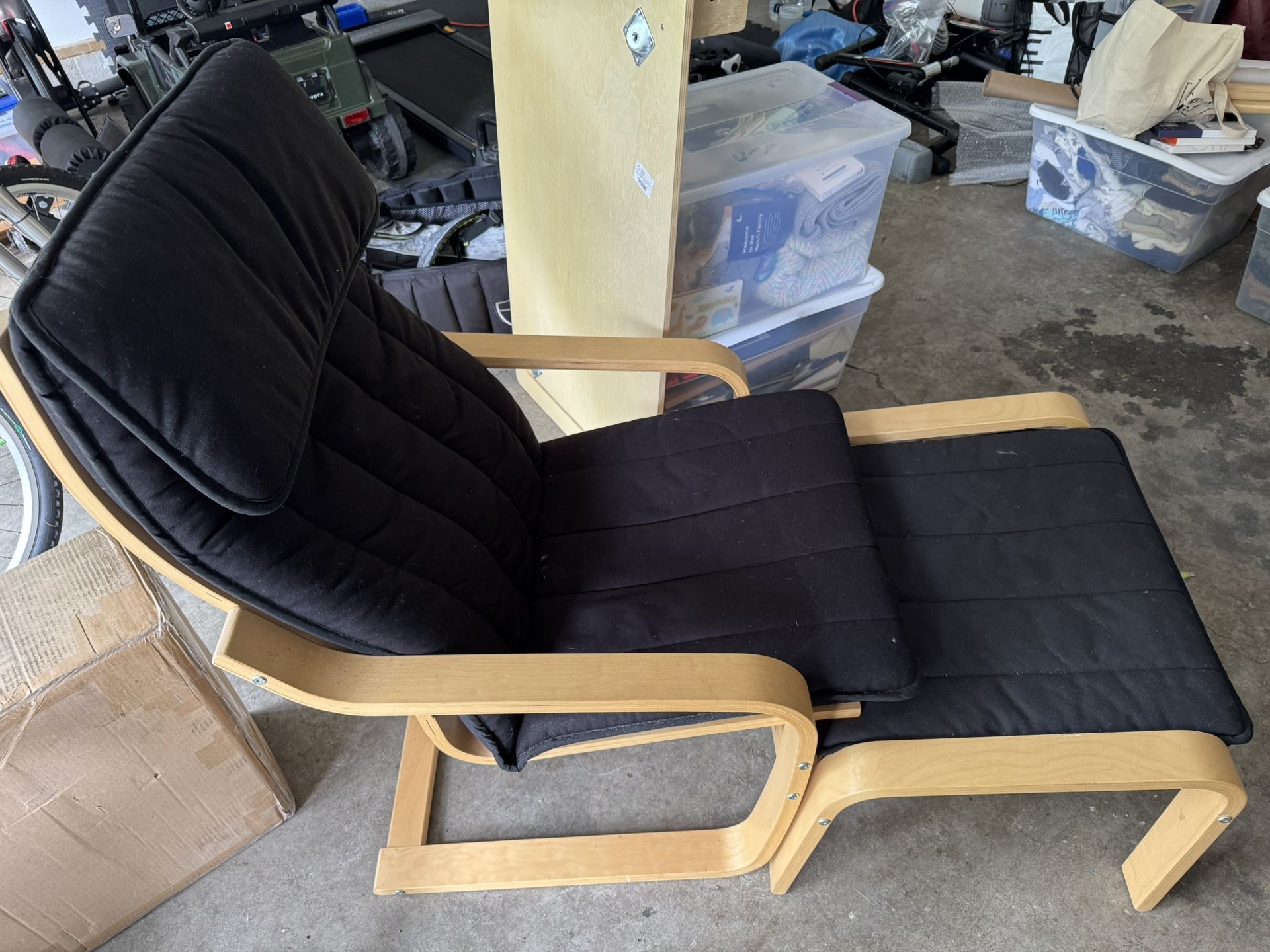 IKEA POANG Rocking Chair w/ Ottoman