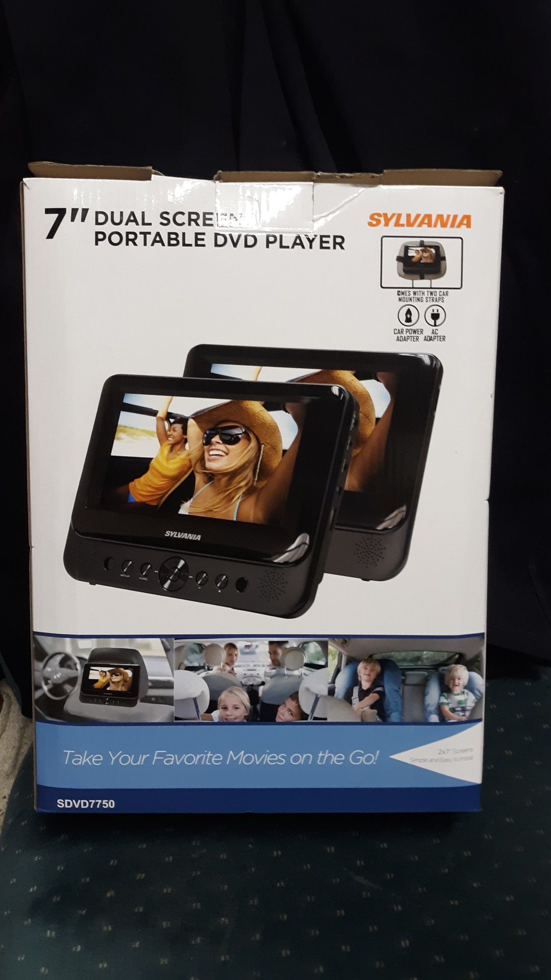 7" Dual Screen Portable DVD Player